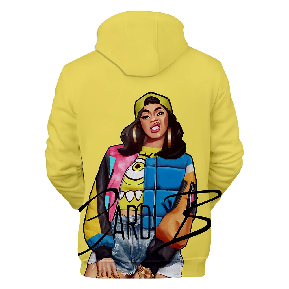 Толстовка rapper Cardi B 3D Толстовка Женская толстовка с принтом утонченность Cardi B Толстовка Мужская Хип-Хоп Harajuku Толстовка XXS-4XL