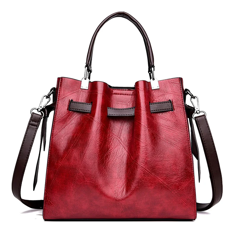Yagelais 2019 Vintage Bucket Leather pu Luxury Handbags Women Messenger Ladies Bag Women's Shoulder Large Capac | Багаж и сумки
