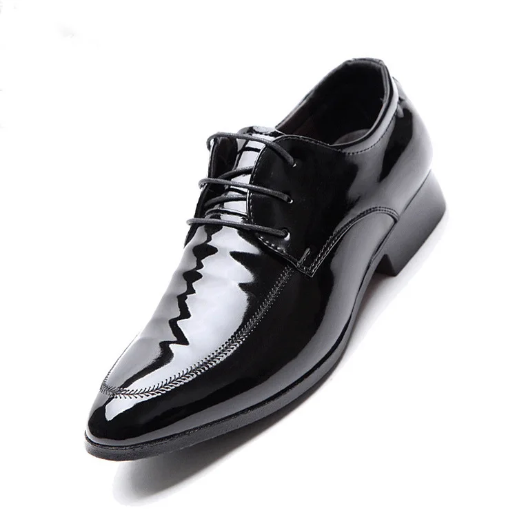 

New Men Leather Casual Shoes Classic Pointed Toe Man Business Dress Shoes Italian Formal Oxfords Shoes Plus Size ghn78