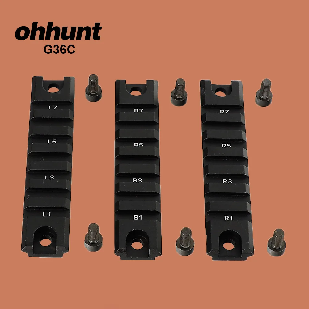 Ohhunt охотничий 21 мм Пикатинни Вивер рейка набор G36C серия крепление 3 короткие части для тактических оптических прицелов прицел