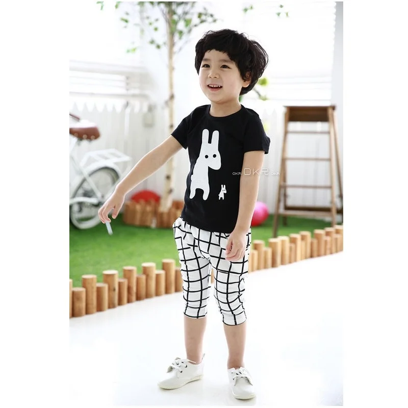 Детский спортивный костюм с жирафом футболка шортами в сетку и штаны|boys clothes|boys