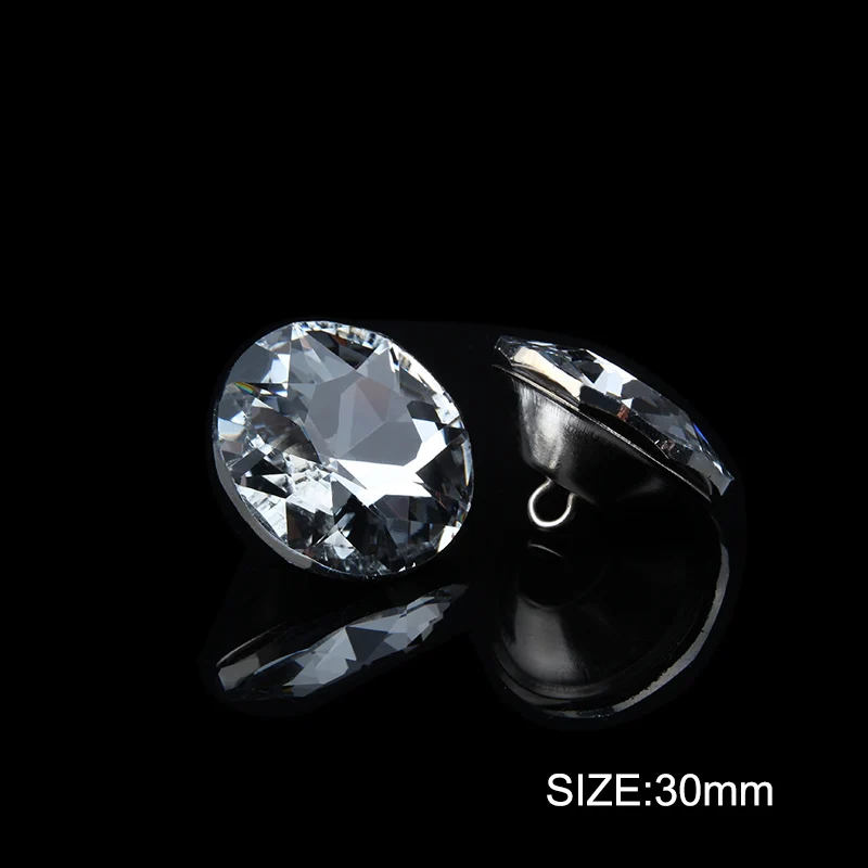 30mm 20/25/30 мм 50 шт. в упаковке для продажи мебель из металла для гостиной фон с украшением в виде кристаллов на кнопках, аксессуары для интерьера - Цвет: 30mm