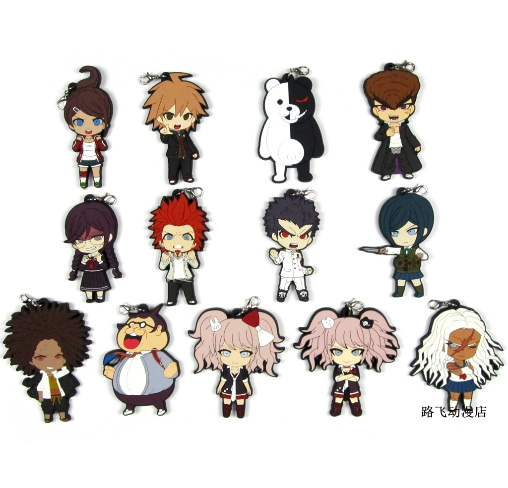 Danganronpa: Trigger Happy Havoc Monokuma Naegi Makoto Kirigiri Kyouko экшн фигурка аниме модель резиновый