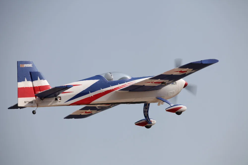 Радиоуправляемый самолет FMS 1300 мм/1 3 Экстра 300 E300 Blue PNP прочный EPO пилотажные 3D