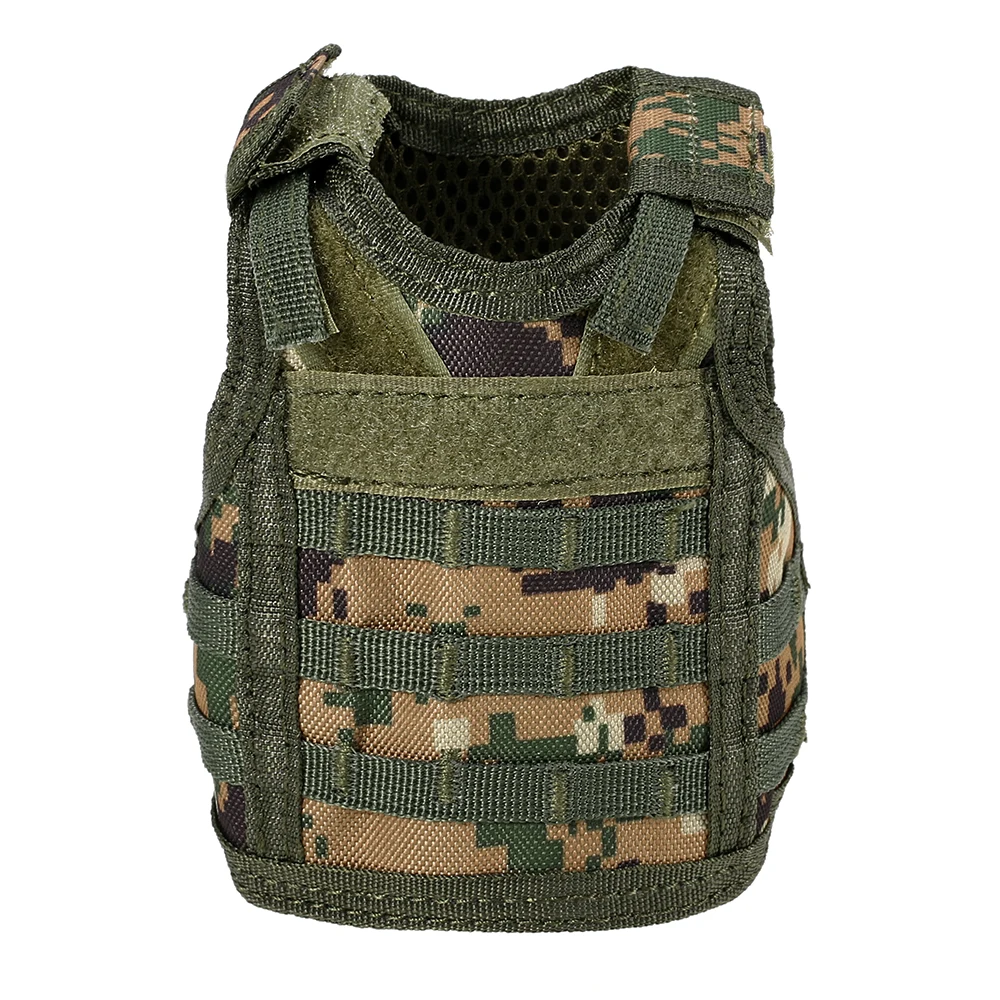Тактический чехол для пивной бутылки военные пива Жилет Molle Мини Миниатюрный напиток холодильник для бутылок, банок держатель ноутбука бутылки пить жилет - Цвет: Camouflage 3
