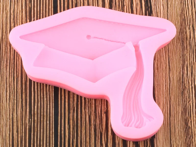 3D выпускная шляпа Fondant(сахарная) силиконовая форма для выпечки фигурки жениха и невесты DIY вечерние торт декоративное устройство для шоколада конфеты формы для полимерной глины