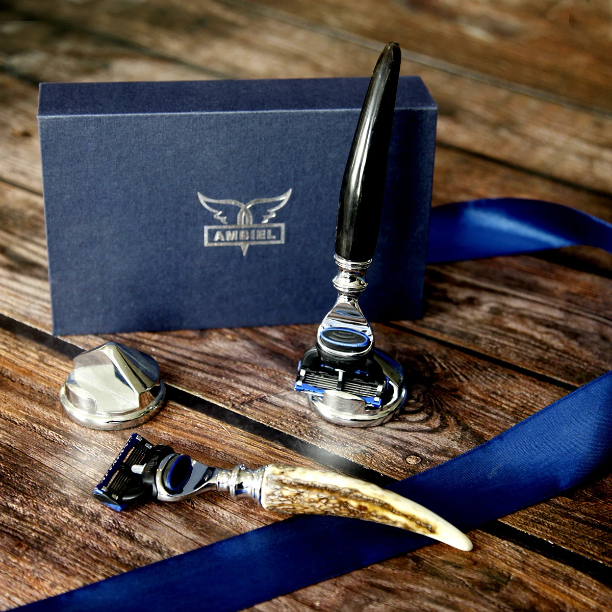 Набор из 2 бритвенных ножей для удаления волос щетка бритья бритвенный станок рог