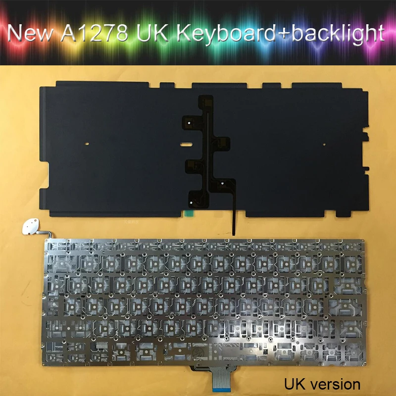 Новая английская клавиатура A1278 с подсветкой для macbook Pro MD101 MD313 MC700 MC374 MB375 MB990 2009