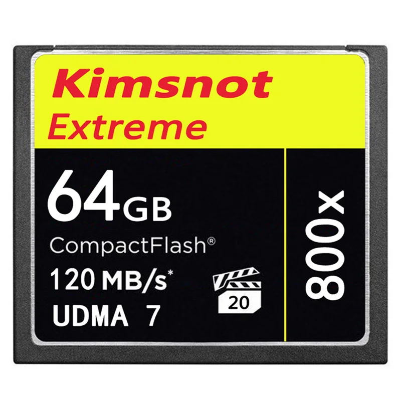 Компактная флеш-карта Kimsnot 800x CF 128 ГБ 64 32 карта памяти CompactFlash высокая скорость 120