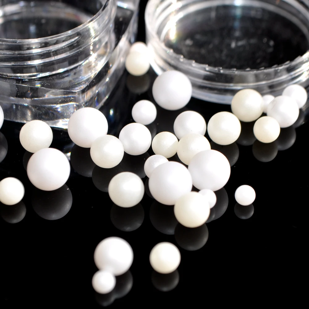 2017 Японские популярные матовые жемчужины Стразы 3D для украшения ногтей круглые