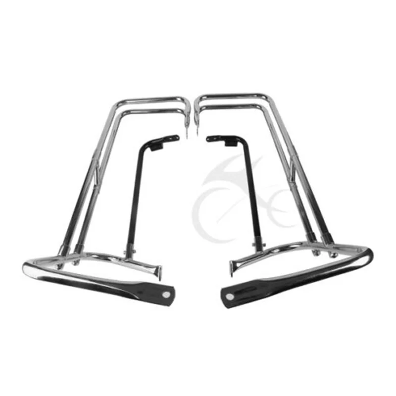Хромированная/Черная задняя защитная направляющая для Harley Touring Electra Glide Ultra Classic FLHT