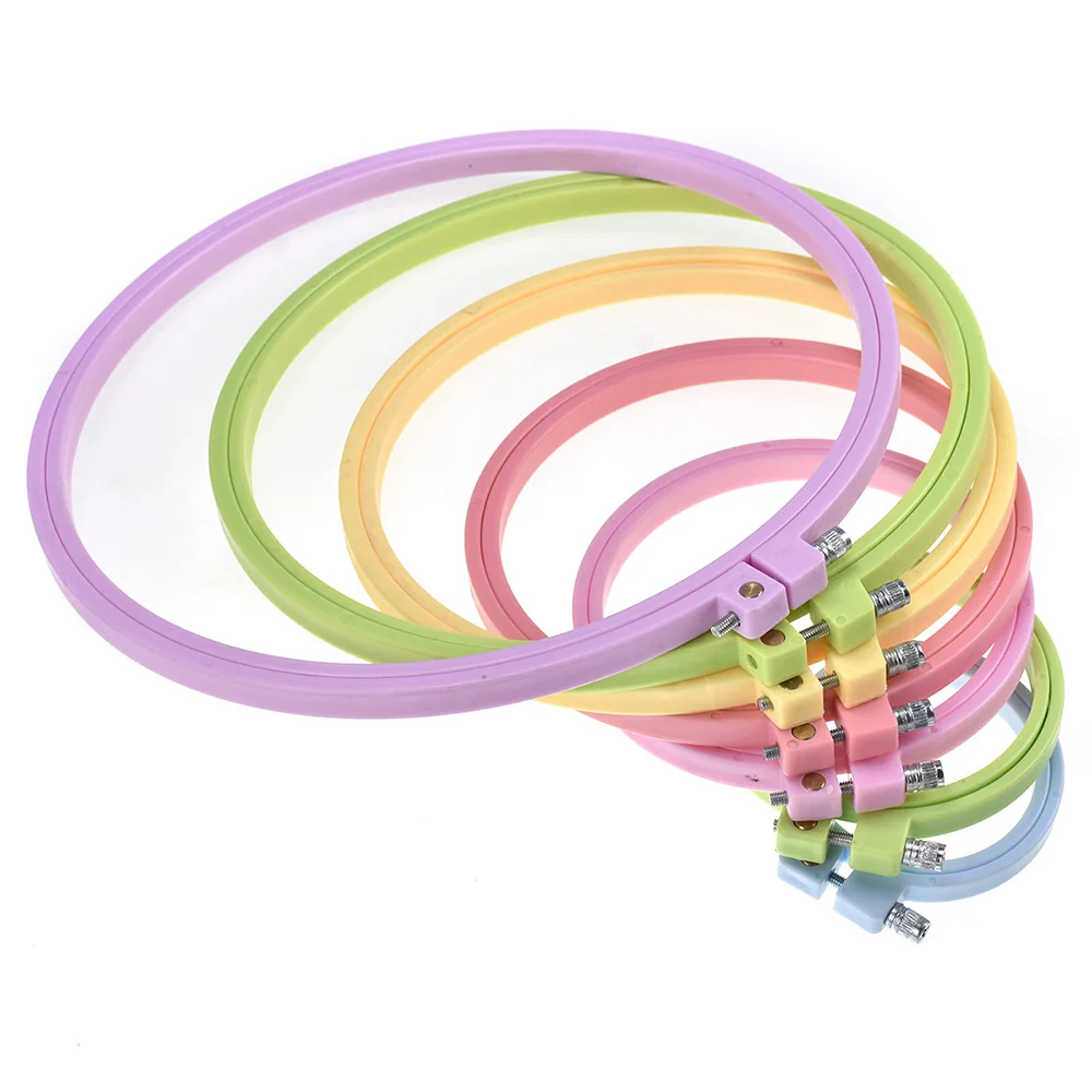 Пластик Карамельный цвет пошив вышивка кольцо обруч крестом рамка DIY Швейные