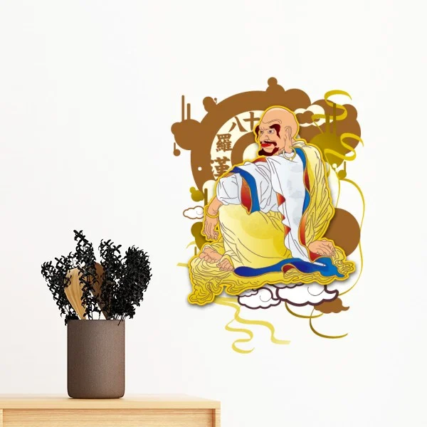 Буддийская религиозная буддийские восемнадцать архатов рисунок персонажей