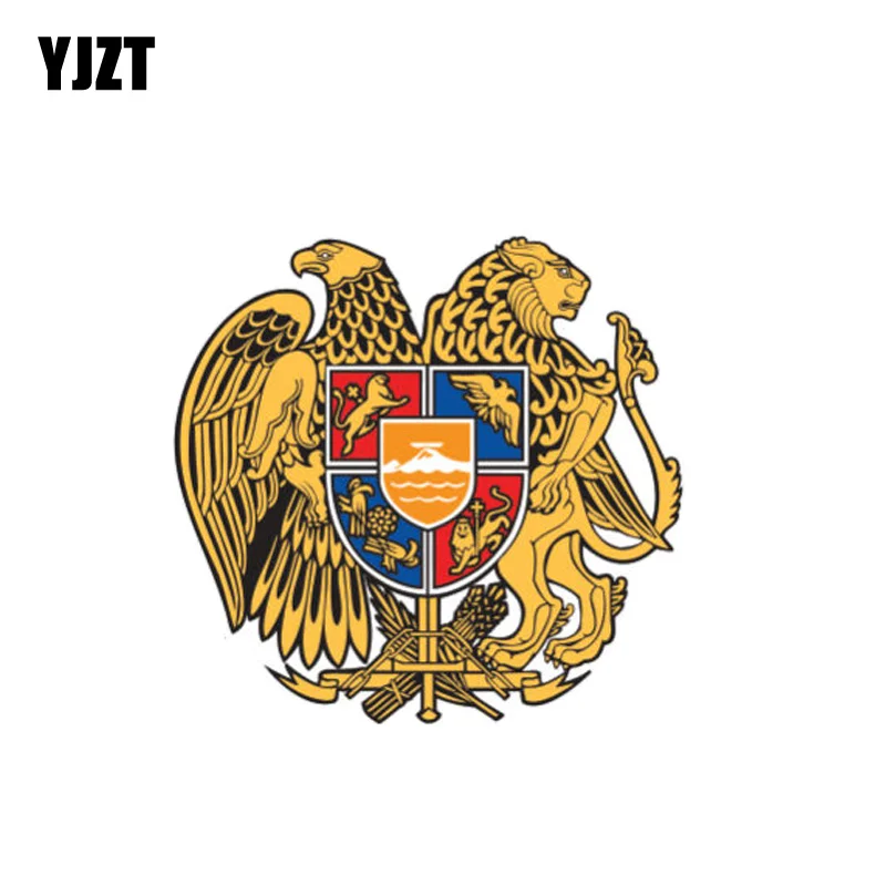 YJZT 10 см * 9 7 креативная наклейка с гербом лампы для арменского флага стильная