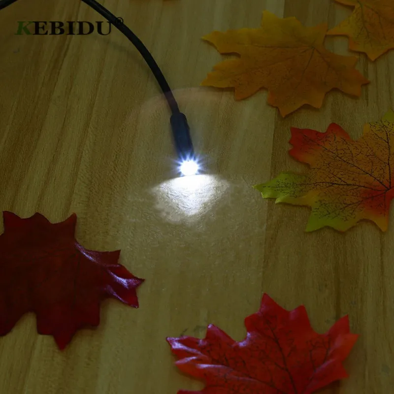 USB эндоскоп KEBIDU с объективом 7 мм водонепроницаемая камера бороскоп гибкой