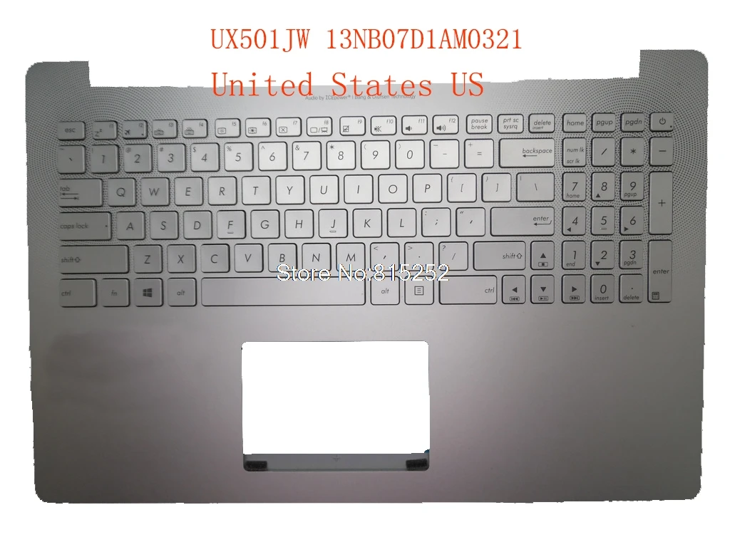 

Laptop PalmRest&keyboard For ASUS N501 UX501 UX501JW N501JW Sliver C Shell 13NB07D1AM0321 0K2000-00250000 With Backlit