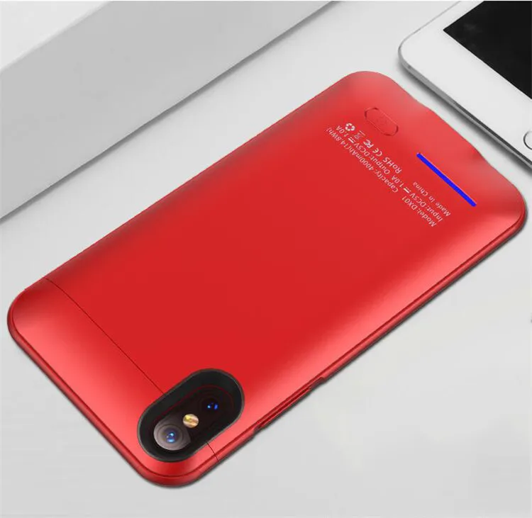 Тонкий 4000 mAh аккумулятор зарядное устройство чехол для iPhone X XS внешний резервный