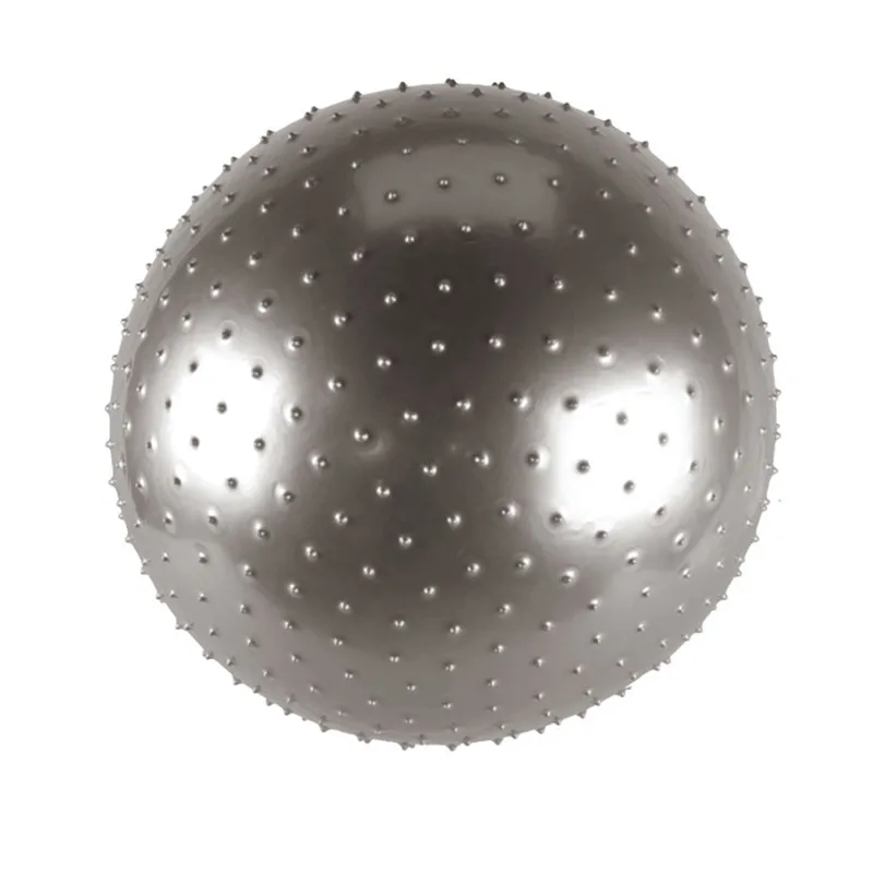 Grey 55 cm Сообщение точки мячи для йоги фитнес тренажерный зал фитбол для баланса упражнения пилатес тренировки колючий Массажный мяч с воздушным насосом - Цвет: Grey 55 cm