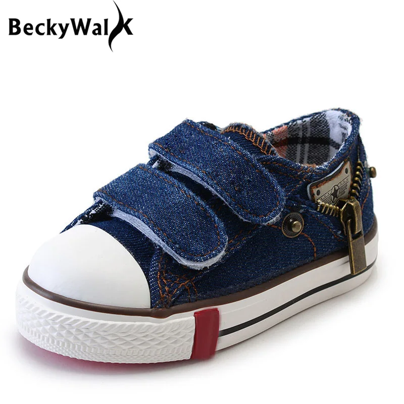 Spring Autumn Jeans Kids Shoes Low-top Denim Children Sneakers for Boys Girls Breathable Baby Infant Canvas Sport CSH248 | Детская
