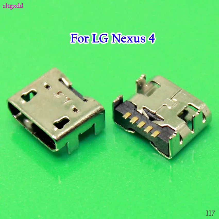 cltgxdd 3PCS/Lot For LG Optimus L4 E440 E445 E960 Nexus 4 Micro USB Charge Socket Jack Plug Charging Port Connector