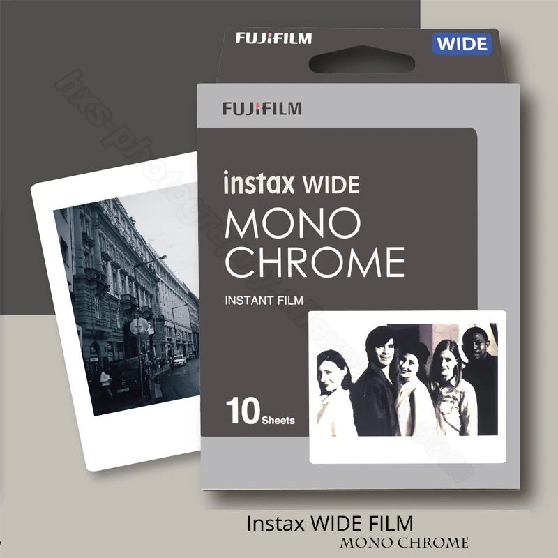 Подлинная Fujifilm Instax Wide монохромный пленка для ЖК дисплея с подсветкой Instant
