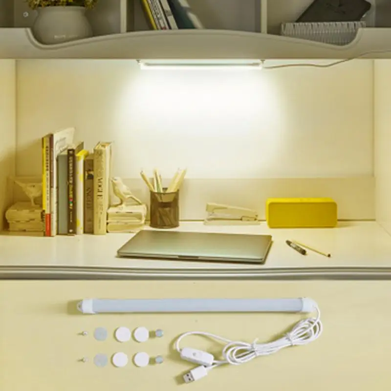 natural light Светильник для чтения в студенческом общежитии, настольная лампа, 6 Вт, USB переключатель, регулируемая светодиодная лента, лампа для чтения, лампа 5 в постоянного тока - Испускаемый цвет: natural light