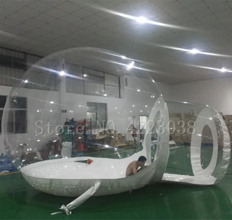 

Free Shipping Air Transparent Bubble House Inflatable Tent Christmas Snowflake Crystal Ball The Heights Hotel Outdoor Tent