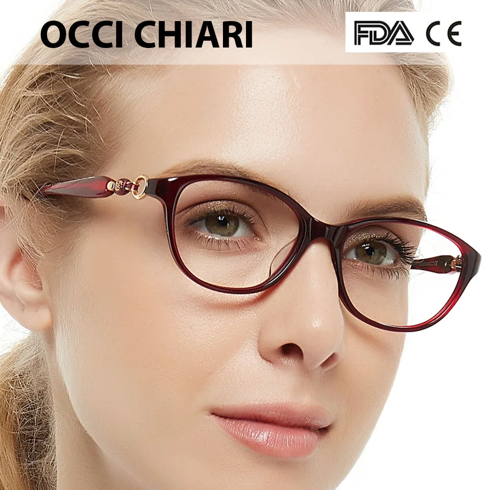 Женские очки OCCI CHIARI винтажные в ретро стиле оправа для глаз при близорукости