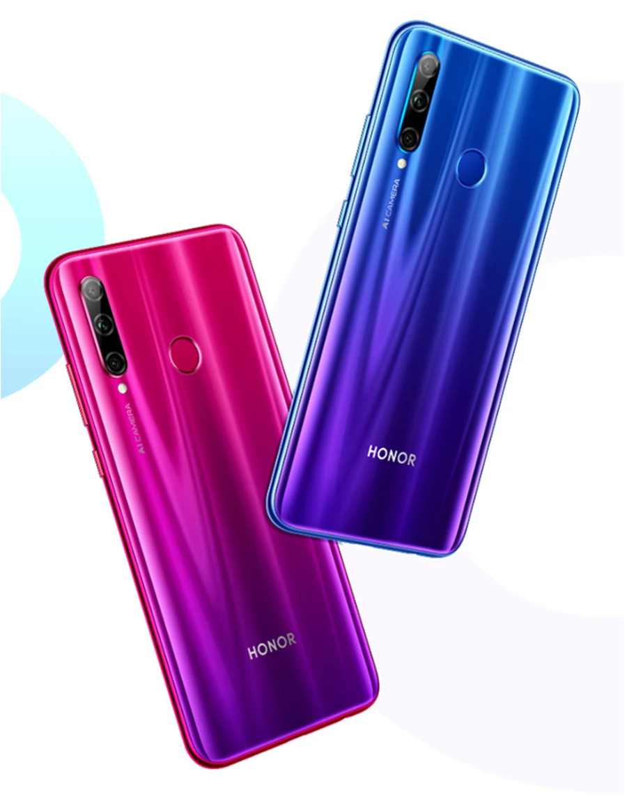 Global Rom Honor 20i Honor 20 lite мобильный телефон 6,21 дюймов Hisilicon Kirin 7 Восьмиядерный Android 9,0 отпечаток лица ID