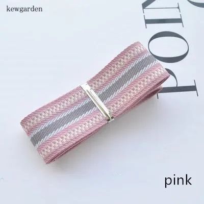 Kewgarden 25 мм 2 5 см полосатые атласные ленты сделай сам Аксессуары для бантиков 7