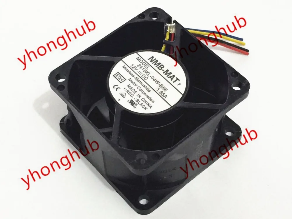 NMB-MAT 2415KL-04W-B86 E0H DC 12V 1.65A 4-проводной 60x60x38 мм вентилятор охлаждения сервера
