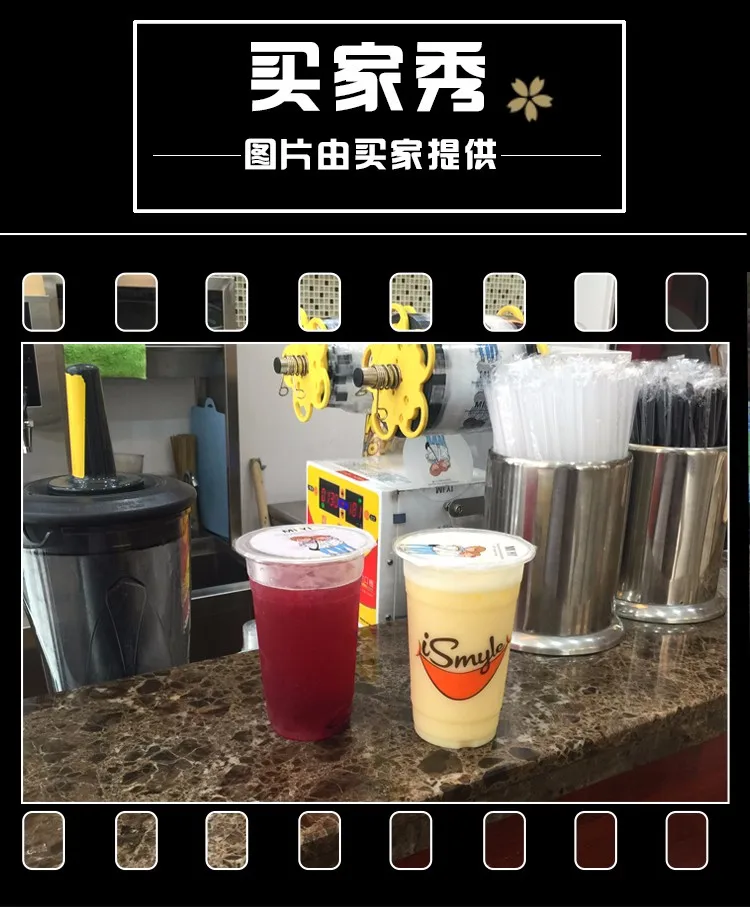 Оптовая продажа 50 шт./компл. прозрачная одноразовая пластиковая чайная чашка