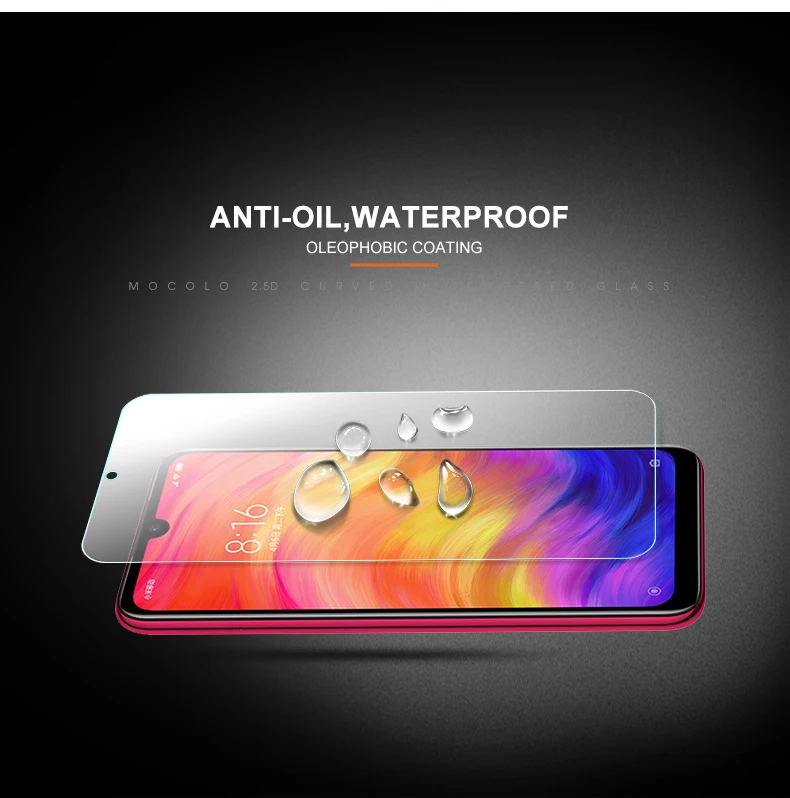 MOCOLO закаленное стекло для Xiaomi Redmi note 7 Защитная пленка для экрана 9H изогнутое защитное закаленное стекло Redmi note7 global