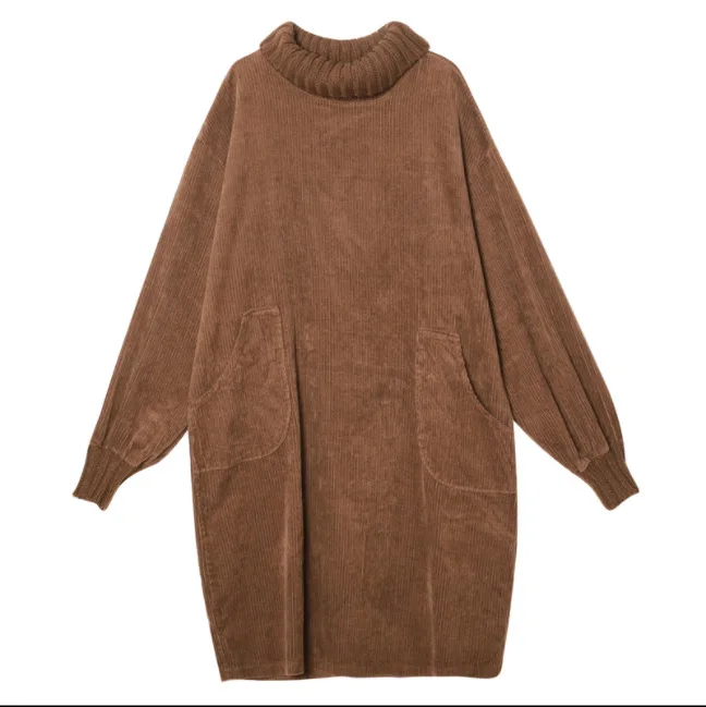 Женское Ретро вельветовое лоскутное платье Женские однотонные свободные