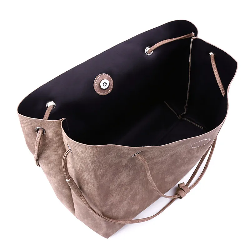 Модная женская сумка 2 шт./компл. композитные Сумки из искусственной кожи мягкая