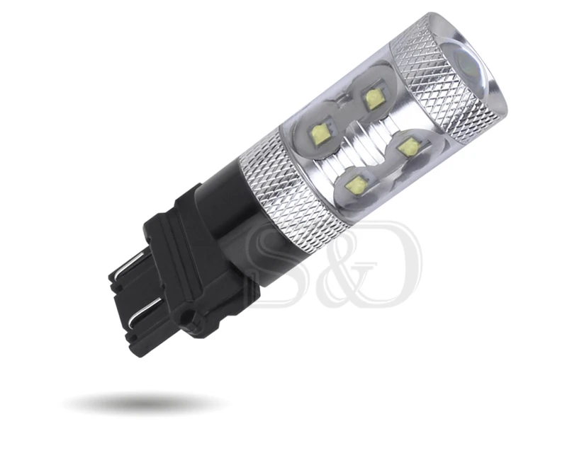 10 шт. 3156 3157 P27/7 Вт T25 60 Cree chips белая лампа автомобильная противотуманная фара с