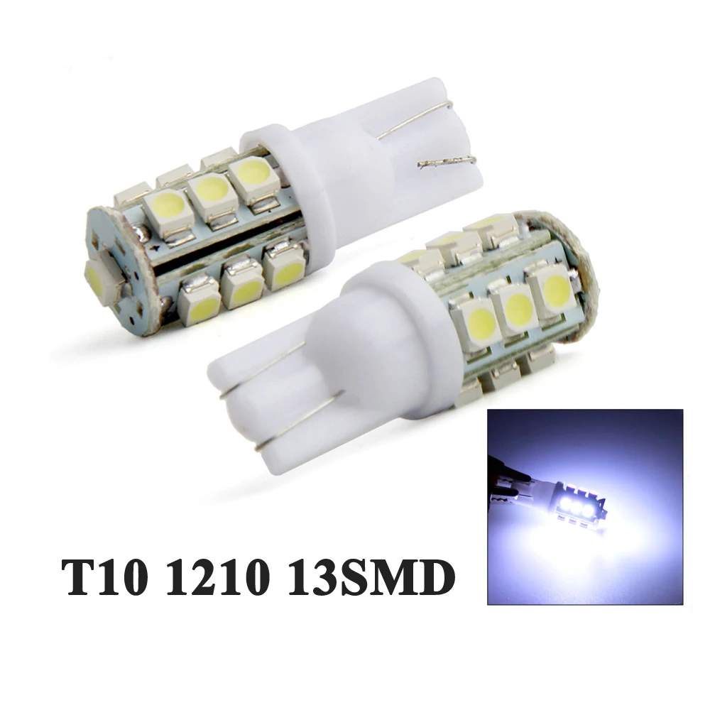 YSY 2 шт. T10 1210 13SMD 3825 161 168 184 192 светодиодные лампы для салона автомобиля Купольные
