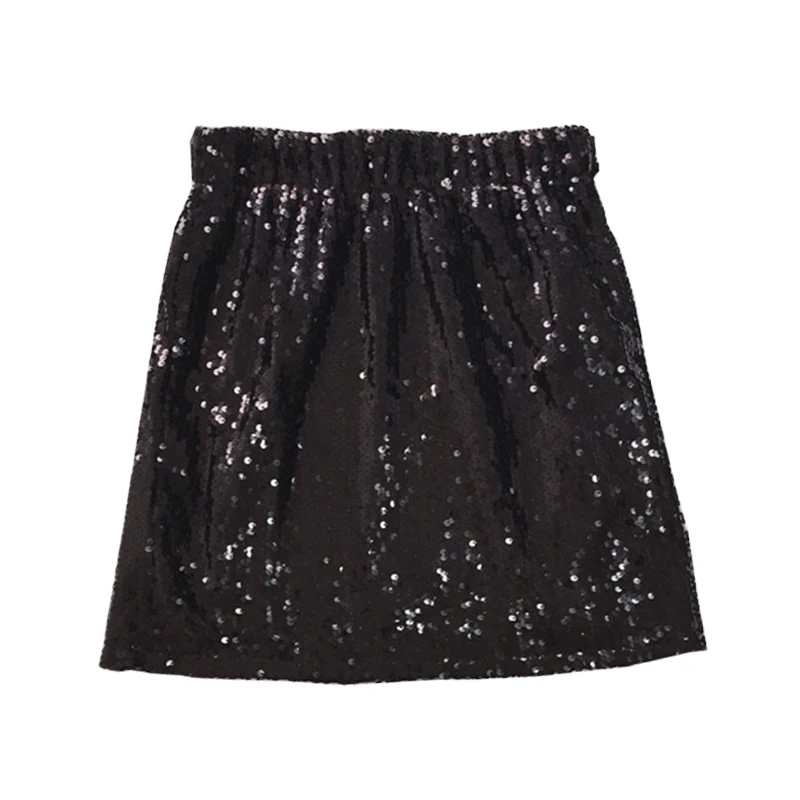 Trytree Летняя Повседневная блесток эластичный пояс Сияющий женский юбка мини юбки