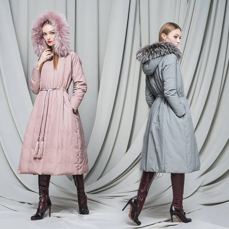 

New Plus size Tassel 2020 Winter Jacket Women down jackets thicken women's long down coat fur hood Outerwear Loose slim