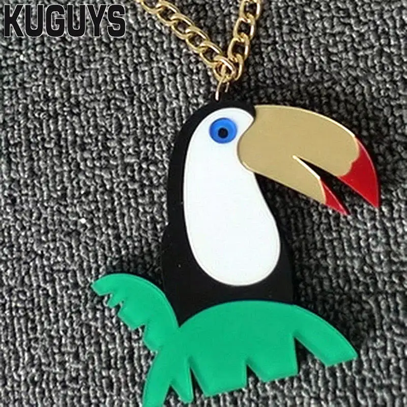 KUGUYS модные ювелирные изделия цветные акриловые цепочки для животных ожерелье