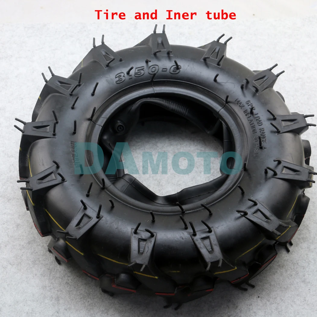 tire and inner tube 3,50-6 шины трактор шины колеса для ATV Quad газонокосилка садовый трактор - Цвет: tire and inner tube
