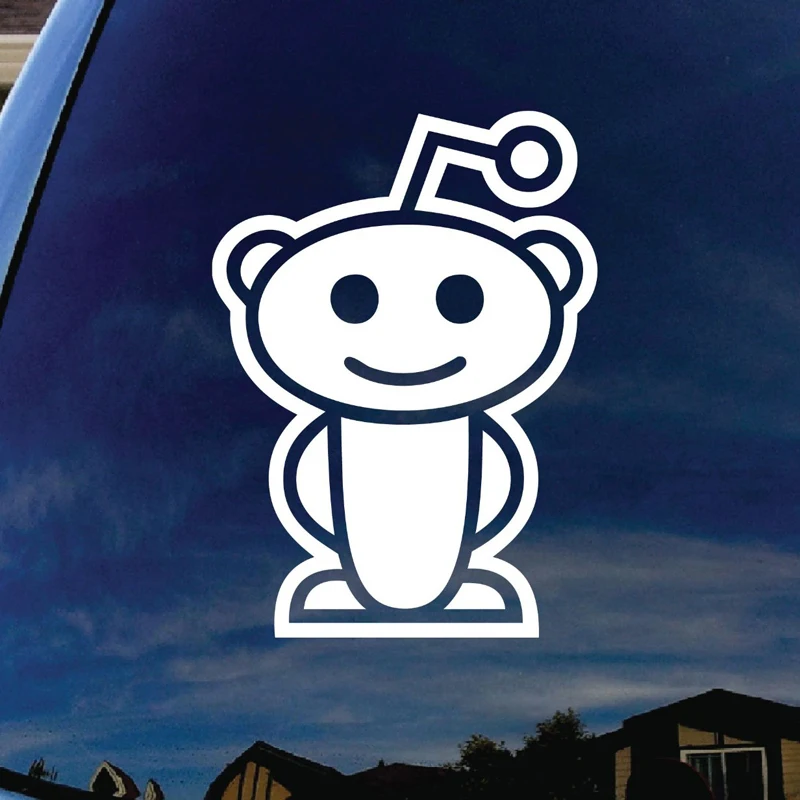 Reddit Alien Наклейка Бендер стены ноутбука ноутбук высечка белая наклейка 5''TALL
