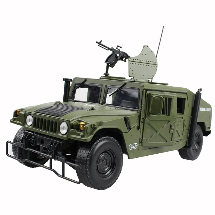 Литье под давлением из сплава для тактического транспортного средства Hummer 1:18, военный бронированный автомобиль, литая модель с 5 открывающимися дверями, игрушка для хобби для детей на день рождения