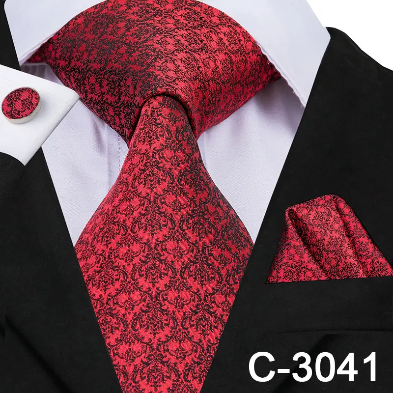 Hi-Tie 8 5 см Классические мужские галстуки для свадьбы деловые с цветами шелковые