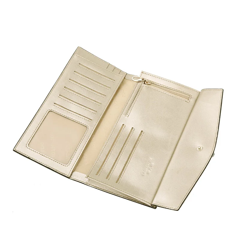 LAORENTOU женщины Долго Бумажник 2016 новый дизайн бренда Высокого Качества кожаный