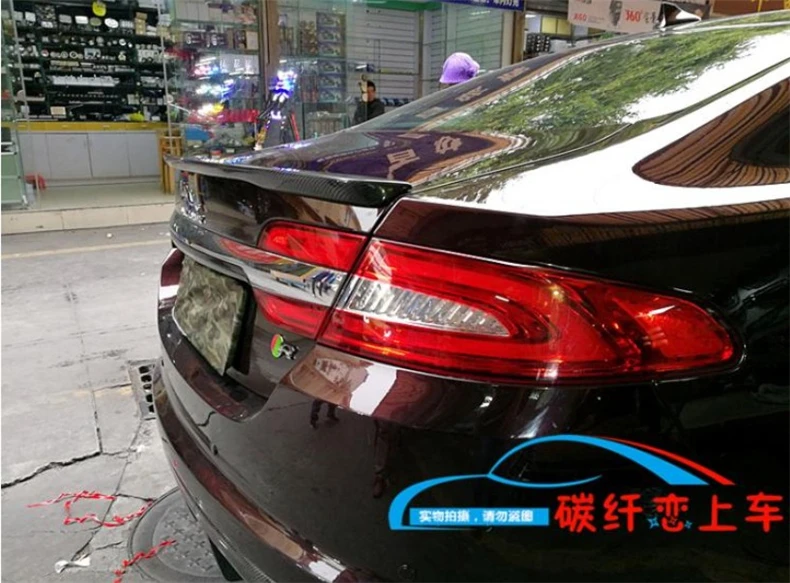 Для Jaguar XF 2009.2010.2011.2012.2013. углеродное волокно спойлер крыло Спойлеры Высокое качество багажник крышка диффузор