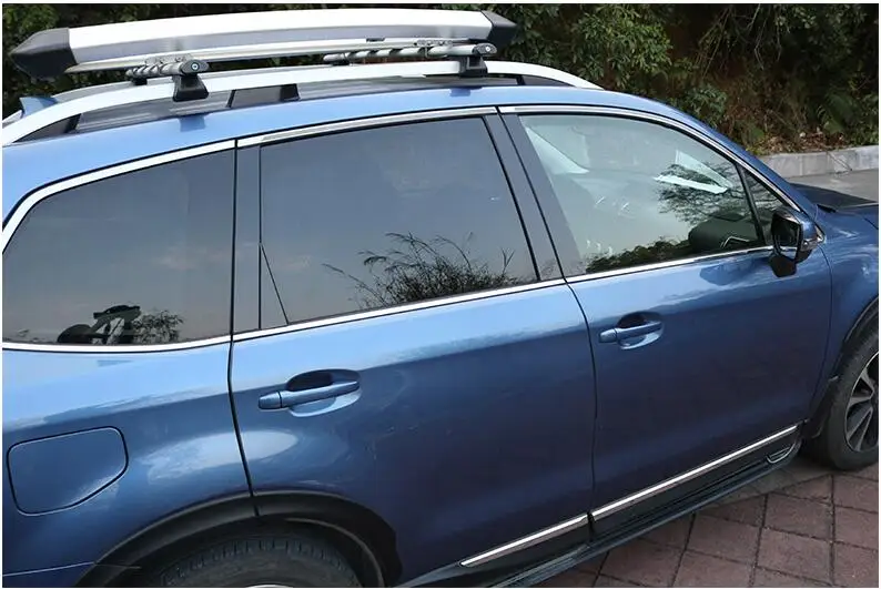 PC ярко черный оконный столб украшенный чехол для Subaru Forester 2013 14 15 16 17 18 BA100