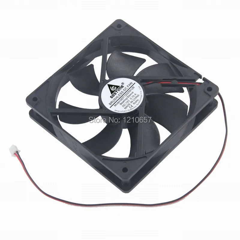 1 шт. Gdstime DC 2Pin 12V пластиковый бесщеточный вентилятор радиатора 120 мм 120x25 12 см 12025|fan