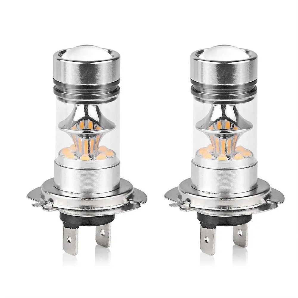 2 Шт. Автомобилей Canbus Ксеноновые Белый Ошибка Бесплатный 20SMD Cree Чип 100 Вт LED H7