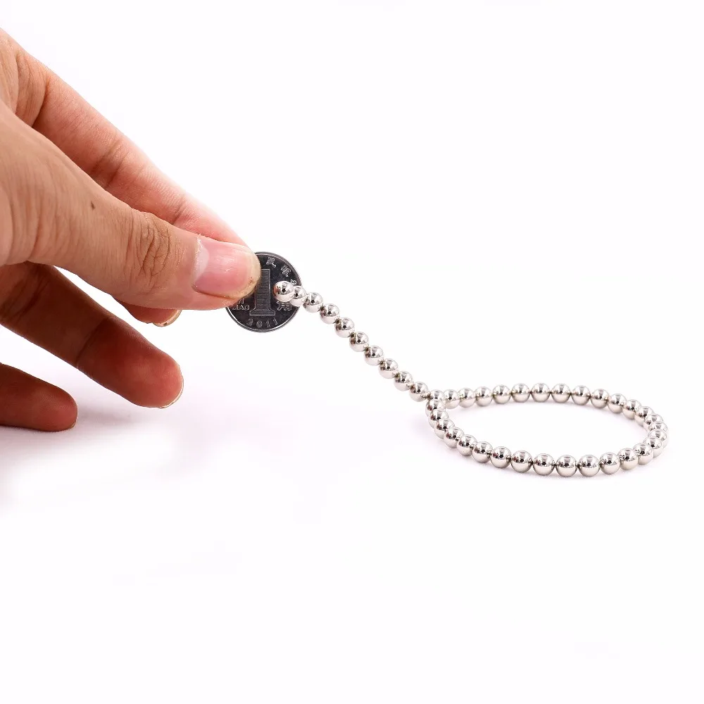 Сверхпрочный магнитный браслет 5 мм Круглый регулируемый сохраняет здоровье для